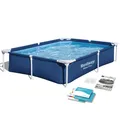 Produktbild: BESTWAY Frame Pool Gartenpool Schwimmbecken  Schwimmbad 221 x 150 x 43 cm