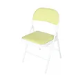 Produktbild: Klappstuhl Wedigo Kunstleder Grün-Weiß Gästestuhl Familienfeiern