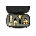 Produktbild: Drehmeister Tankflaschenadapter-Set in Etui zum Befüllen von Gasflaschen mit KLF G.12 Gewinde (deutsche Gasflaschen)