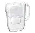 Produktbild: AQUAPHOR Kalk- und Wasserfilter FRESH Filterkanne inkl. MAXFOR+ Filterkartusche, weiß, Zubehör für Filterkartuschen MAXFOR+, +H hartes Wasser, MAXFOR+ Mg. Magnesium, 200 l Kapazität, /Reduziert Kalk, Chlor & weiteren Stoffen. BPA frei