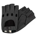 Produktbild: Hand Gewand by Weikert Paul - Hochwertige Herren Autofahrerhandschuhe aus Ziegen- Nappaleder, Fingerlose Fahrerhandschuhe; Motorrad; Oldtimer; halb-Finger Auto-Handschuhe Leder