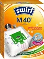 Produktbild: Swirl Staubsaugerbeutel M 40 EcoPor | Anti-Geruch | 4 Stück | 99,99% Feinstaubfilter | passend für Miele, Hoover | Weiß