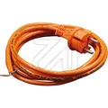 Produktbild: PUR-ANSCHLUßLEITUNG 5m  H05BQ-F 2x1,5mm² orange ANSCHLUSSKABEL LEITUNG MASCHINEN