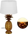 Produktbild: relaxdays Tischlampe Ananas gold