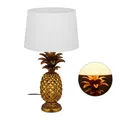 Produktbild: Tischlampe ananas Tropische Dekolampe 1,8 kg Ananas Leuchte Goldene Tischlampe