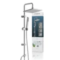 Produktbild: SCHÜTTE Tokyo Überkopfbrause-Set, Duschsystem ohne Armatur. Regendusche mit Schlauch, Duschsäule, Chrom