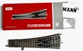 Produktbild: Fleischmann 9170, Handweiche links, Spur N, 111 mm, Neuware, OVP