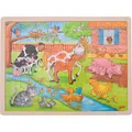 Produktbild: Goki Wooden Puzzle - Auf dem Bauernhof (48 Teile) (57745)