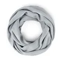 Produktbild: Neverless® Damen Loopschal Strickschal Schlauchschal Schal Feinstrick einfarbig Hellgrau