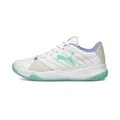 Produktbild: PUMA Unisex Accelerate Pro W+ Hallenturnschuh, White-Elektro Aqua-Elektro Purple, 38 EU