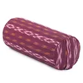 Produktbild: bodhi ETHNO Collection: Yoga-Bolster (rund), Ikat-Webstoff, weinrot
