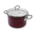 Produktbild: Belis Kochtopf Eco-Ceramic Bordeauxrot emailliert