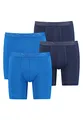 Produktbild: PUMA Lange Boxershorts Herren 4er Pack Sport Mikrofaser + elastisch/Funktionsunterhosen Männer (S - XL), Farbe:Blue Combo, Bekleidungsgröße:XL