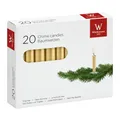 Produktbild: Baumkerzen aus Paraffin, Gold, 96/13 mm, Wiedemann, Brenndauer ca. 2h, 20 Stück