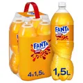 Produktbild: Fanta Mango ohne Zucker - kalorienfreie Erfrischung mit exotischem Mangogeschmack - spritzig-erfrischendes Softgetränk ohne Zucker in Einweg Flaschen (4 x 1500 ml)