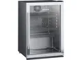 Produktbild: SEVERIN Flaschenkühlschrank FKS 8840, 118 l Netto, integriertes Schloss, LED‑Innenbeleuchtung, Temperaturregler 0–7 (0–10 °C), B 545 x H 840 x T 540 mm, 42 dB, Schwarz/Silber, Made in Germany