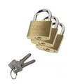 Produktbild: Burg Wächter Vorhängeschloss Trio 20.0 x 22.0 mm - 3 Stück