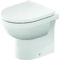 Produktbild: Duravit No.1 Stand-WC, rimless, 370x480mm, Abgang waagerecht, 2184090000, Farbe: Weiß
