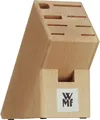 Produktbild: WMF Messerblock ohne Messer, unbestückt, Holz, Buchenholz, leer, für 6 Messer, 1 Fleischgabel, 1 Wetzstahl, 1 Schere
