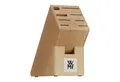 Produktbild: WMF Messerblock NEW SHAPE, Unbestückt, Braun, Buchenholz, für 6 Messer, Messerschleifer, Schere, B 9,2 x H 25,5 x T 15,8 cm