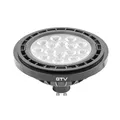 Produktbild: GTV LED Strahler ES111 GU10 12,5W 1250lm 4000K Neutralweiß 230V 40° Abstrahlwinkel Schwarz Spotlampe