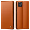 Produktbild: AIMOYU Handyhülle für iPhone 14 Hülle,Premium Lederhülle Schutzhülle Tasche für iPhone 14 Hülle Wallet Kartenfach Standfunktion Klappbar Flip Case für iPhone 14 Hülle,Orange