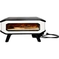 Produktbild: Cozze® Pizzaofen 17 elektrisch, inkl. Pizzastein / Hitzeschild, bis 450°C, Grillfläche 42.5 x 42.5 cm, 2200 W, 230 V, Stahl / Cordierit, weiß /... - Weiß
