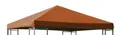 Produktbild: DEGAMO Ersatzdach Dachplane für Pavillon 3x3 Meter, Farbe Terracotta, wasserdicht beschichtet