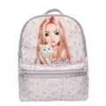 Produktbild: Depesche 13962 TOPModel Blooming Kitty - Rucksack in Flieder, mit Model-Katze-Motiv und Blumenmuster, Tasche mit verstellbaren Trägern