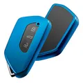 Produktbild: OATSBASF Autoschlüssel Hülle für VW, TPU Silikon Schlüsselhülle, kompatibel mit Golf 8, ID3, ID4, GTI, GTE, Seat Leon MK4, Tarraco, Ateca & Skoda Octavia (Blau)