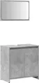 Produktbild: vidaXL 2-tlg. Badmöbel-Set Betongrau Holzwerkstoff