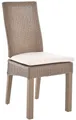 Produktbild: Krines Home Esszimmerstuhl Esszimmer Loom-Stuhl Esszimmerstuhl Holzrahmen Küchenstuhl mit Kissen