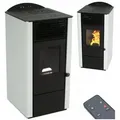 Produktbild: Apex - Pelletofen 9,5kw Pelletkamin Pelletheizung Kaminofen  Holzofen Glastür 56302