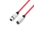 Produktbild: Adam Hall Cables 3 STAR MMF 0050 RED - Mikrofonkabel XLR female auf XLR male 0,5 m rot