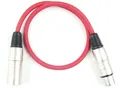 Produktbild: 0,5 m Mikrofonkabel - Adam Hall K3MMF0050 - ROT XLR XLR 3 pol DMX Mikrofon Kabel