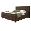 Produktbild: Boxspringbett - braun - mit Topper - H3 - 180x200 cm