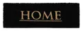Produktbild: Fußmatte Schmutzfangmatte Türmatte Fußabtreter mit Motiv Home Schwarz 26x75 cm