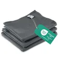 Produktbild: ELEXACLEAN Geschirrtücher Microfaser (3er Set, 68x42 cm, grau/anthrazit) saugstark, waschbar bis 60°C, Geschirrhandtücher, Handtücher Küche modern