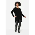Produktbild: Angel of Style T-Shirt Longshirt bequeme Passform Rundhals Langarm schwarz 58