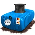 Produktbild: 4rain FLAT S Flachtank 4500 Liter inkl. Schachtverlängerung - unterirdisch