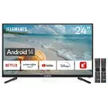 Produktbild: KB ELEMENT 24 Zoll Smart TV, LED FULL HD,  DVB-T2/S2,  Android 14, Frameless