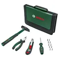 Produktbild: Bosch Easy Starter Handwerkzeug-Set, 14-teilig (Einstiegs-Werkzeug-Set für allgemeine Haushalts- und Heimwerkerarbeiten; Kombizange, Schraubendreher, Cuttermesser, Hammer; 10 Bits)