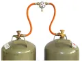 Produktbild: Zweiflaschenanlage für zwei 11kg Gasflaschen 30 mbar und 50 mbar 8mm