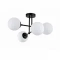 Produktbild: Deckenleuchte Roma, Schwarz, Metall, Glas, 30 cm, RoHS, Lampen & Leuchten, Innenbeleuchtung, Leuchten nach Räumen, Schlafzimmerlampen