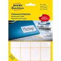Produktbild: Avery Zweckform 3326 Haushaltsetiketten selbstklebend (38 x 29 mm, 384 Aufkleber auf 24 Bogen, Vielzweck-Etiketten für Haushalt, Schule und Büro zum Beschriften und Kennzeichnen) blanko, weiß