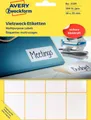 Produktbild: AVERY Zweckform Vielzweck-Etiketten, 38 x 29 mm, weiß, FP 1 bis 40 Stk SPARE 63%