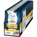 Produktbild: Purina Gourmet Perle Exquisite Streifen Nassfutter für Katzen mit Huhn, Packung mit 26 (26 x 85 g)