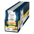 Produktbild: Perle Erlesene Streifen Katzenfutter nass, mit Huhn, 26er Pack 26 x 85g