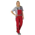 Produktbild: Damen Latzhose rot/schiefer/schwarz, Größe 38 - rot/grau - 38