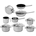 Produktbild: Rösle Topfset ELEGANCE 10-tlg. 13120, 13120 - Silber